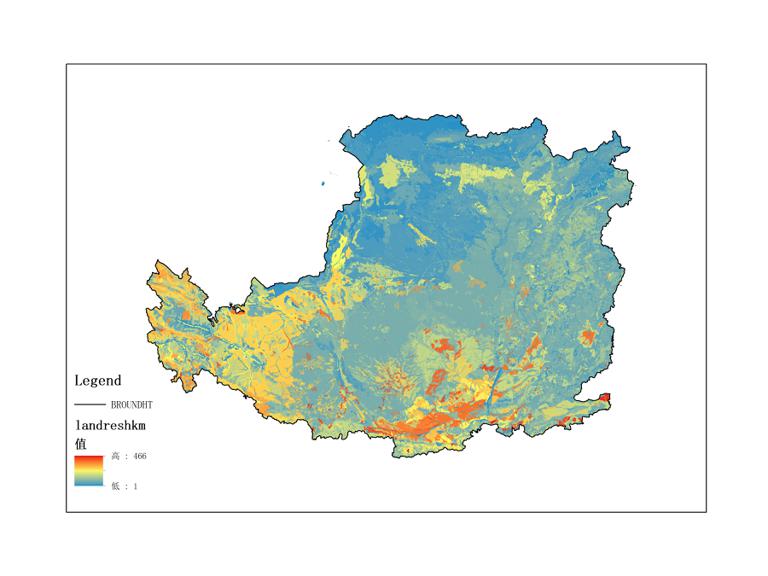 Land resource map of the Loess Plateau from 1987 to 1990 (500m)