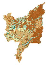 Geographic environment data of Sanjiang wetland