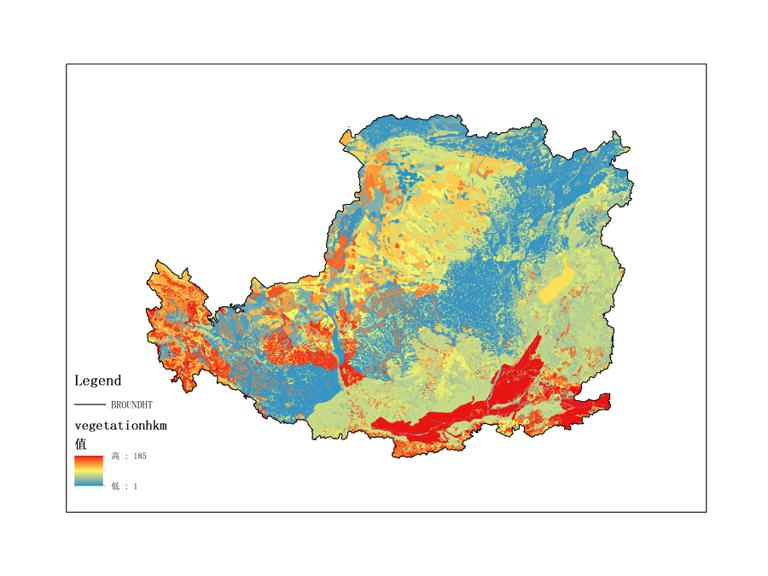Vegetation type map of the Loess Plateau from 1987 to 1990 (500m)