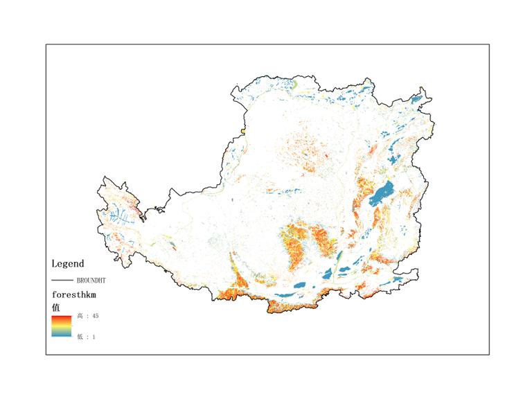 Forest Map of the Loess Plateau from 1987 to 1990 (500m)